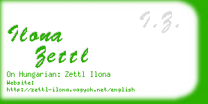 ilona zettl business card